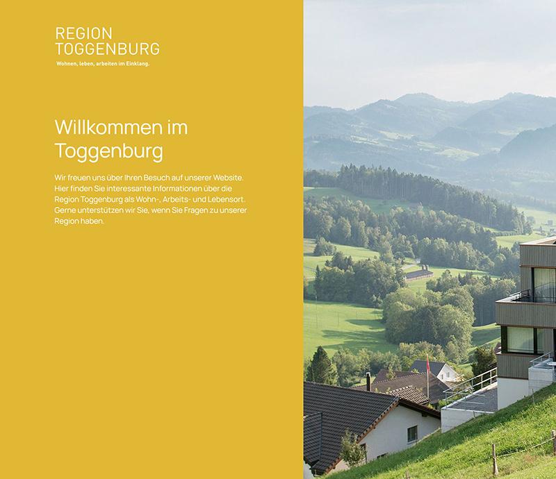 Neuer Internetauftritt Region Toggenburg